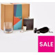 Premium Hip Flask Gift Set for Men - Glass Tumbler, 6 Geometric Ice Cubes, Faux Leather Flask, & Stainless Steel Accessories Premium Hip Flask Gift Set for Men - Glass Tumbler, 6 Geometric Ice Cubes, Faux Leather Flask, & Stainless Steel Accessories