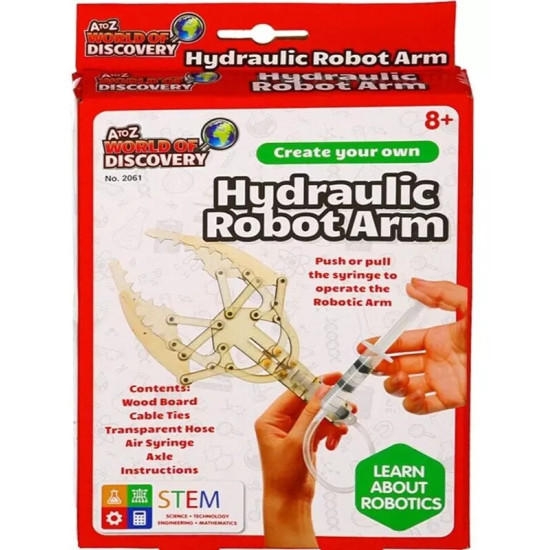 Build Your Own Hydraulic Robot Arm Kit for Kids - STEM Educational Toy for Schools & Home Learning Build Your Own Hydraulic Robot Arm Kit for Kids - STEM Educational Toy for Schools & Home Learning