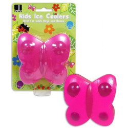 Pink Butterfly Lunchbox Ice Cooler 