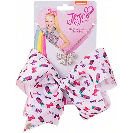 JoJo Siwa 20cm Signature Bow & Crystal Necklace Set - Official Nickelodeon Gift JoJo Siwa 20cm Signature Bow & Crystal Necklace Set - Official Nickelodeon Gift
