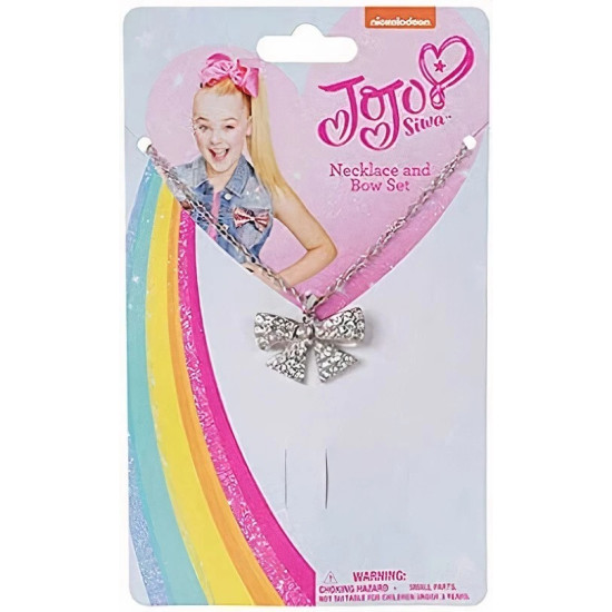 JoJo Siwa 20cm Signature Bow & Crystal Necklace Set - Official Nickelodeon Gift JoJo Siwa 20cm Signature Bow & Crystal Necklace Set - Official Nickelodeon Gift