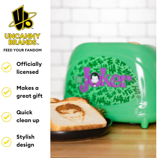 Uncanny Brands DC Comics The Joker Two-Slice Toaster