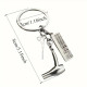 Silver Hair Dryer, Comb & Scissors Keyring - Metal Barber Stylist Keychain Accessory Silver Hair Dryer, Comb & Scissors Keyring - Metal Barber Stylist Keychain Accessory