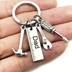 DIY Dad Keychain Gift - Stainless Steel Hammer, Screwdriver & Wrench Keyring for Father’s Day, Birthdays & More DIY Dad Keychain Gift - Stainless Steel Hammer, Screwdriver & Wrench Keyring for Father’s Day, Birthdays & More
