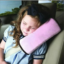 2-Pack Kids Car Seat Belt Cushions - Pink & Grey Soft Shoulder Strap Pillows for Child Travel Comfort - Universal Fit 2-Pack Kids Car Seat Belt Cushions - Pink & Grey Soft Shoulder Strap Pillows for Child Travel Comfort - Universal Fit