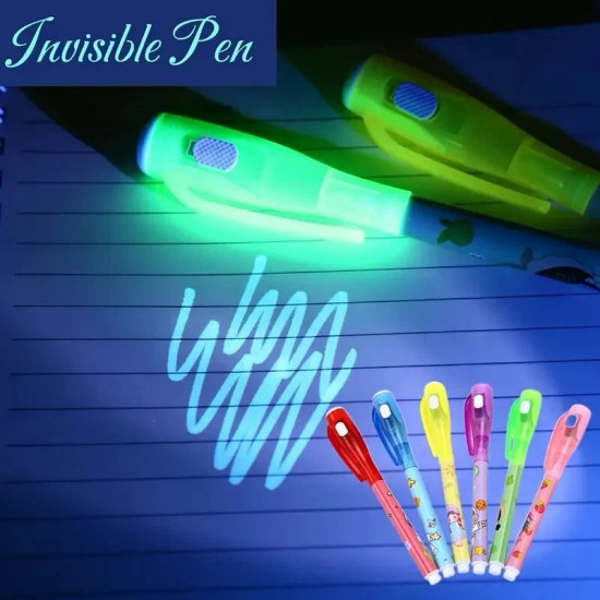 Kids UV Spy Pen Invisible Ink Pens with Built-in UV Light - Secret Message Pen Set, 5 Pack Kids UV Spy Pen Invisible Ink Pens with Built-in UV Light - Secret Message Pen Set, 5 Pack