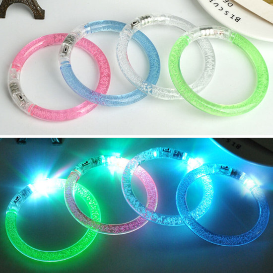 LED Flashing Bracelet - White (Clear) 