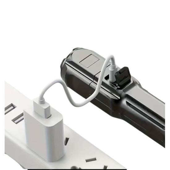 Telescopic LED Torch - Black
