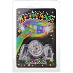 LED Flashing Mouthpiece - Glow in the Dark Party Light-Up Mouth Guard for Raves, Clubs & Festivals