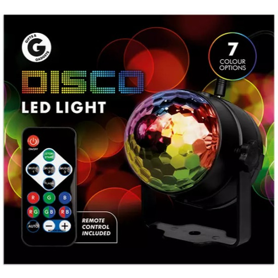 Rotating Disco Ball LED Party Light with Remote - USB Powered DJ Light for Kids Parties & Events Rotating Disco Ball LED Party Light with Remote - USB Powered DJ Light for Kids Parties & Events