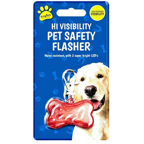 LED Red Pet Safety Flasher - Water-Resistant High-Visibility Collar Light for Dogs and Cats LED Red Pet Safety Flasher - Water-Resistant High-Visibility Collar Light for Dogs and Cats