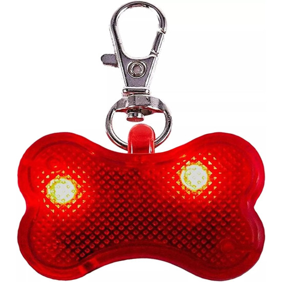 LED Red Pet Safety Flasher - Water-Resistant High-Visibility Collar Light for Dogs and Cats LED Red Pet Safety Flasher - Water-Resistant High-Visibility Collar Light for Dogs and Cats