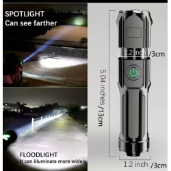 Rechargeable LED Torch 3-Pack | Zoomable USB COB Flashlights for Camping & Outdoor Use Rechargeable LED Torch 3-Pack | Zoomable USB COB Flashlights for Camping & Outdoor Use