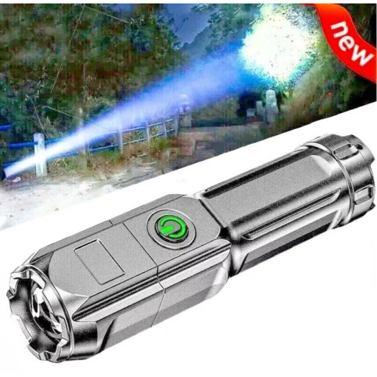 Rechargeable LED Torch 3-Pack | Zoomable USB COB Flashlights for Camping & Outdoor Use Rechargeable LED Torch 3-Pack | Zoomable USB COB Flashlights for Camping & Outdoor Use