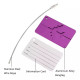 5-Pack Red Aluminium Luggage Tags | Durable Travel Bag Labels for Suitcases and Backpacks