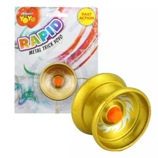 Gold Metal Trick Yo-Yo for Kids - Retro Aluminum Alloy YoYo for Classic Stunts & Precision Tricks Gold Metal Trick Yo-Yo for Kids - Retro Aluminum Alloy YoYo for Classic Stunts & Precision Tricks