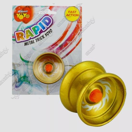 Gold Metal Trick Yo-Yo for Kids - Retro Aluminum Alloy YoYo for Classic Stunts & Precision Tricks Gold Metal Trick Yo-Yo for Kids - Retro Aluminum Alloy YoYo for Classic Stunts & Precision Tricks