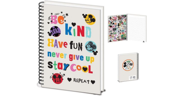 Disney A4 Lined Journal - Official Notebook with Iconic Character ...