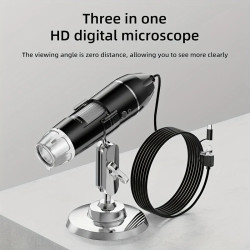 1600X Digital Microscope Camera - 3-in-1 USB, Micro USB & Type-C - Portable Electronic Magnifier 1600X Digital Microscope Camera - 3-in-1 USB, Micro USB & Type-C - Portable Electronic Magnifier