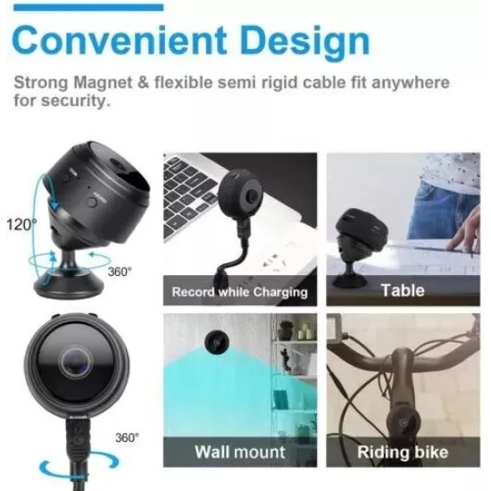Mini Wireless 2.4GHz WiFi Security Camera - Indoor/Outdoor HD IP Cam with Night Vision & 32GB Card Mini Wireless 2.4GHz WiFi Security Camera - Indoor/Outdoor HD IP Cam with Night Vision & 32GB Card
