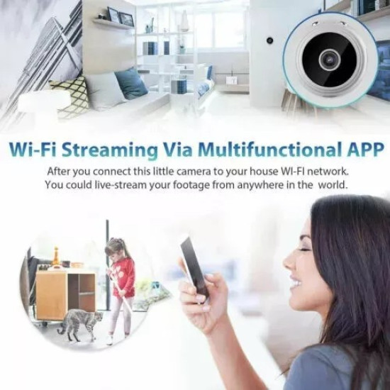Mini Wireless 2.4GHz WiFi Security Camera - Indoor/Outdoor HD IP Cam with Night Vision & 32GB Card Mini Wireless 2.4GHz WiFi Security Camera - Indoor/Outdoor HD IP Cam with Night Vision & 32GB Card