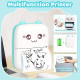 Mini Bluetooth Thermal Printer - Portable USB Pocket Printer for Photos, Notes, and Labels - Includes 3 Rolls of Paper Mini Bluetooth Thermal Printer - Portable USB Pocket Printer for Photos, Notes, and Labels - Includes 3 Rolls of Paper