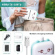 Mini Bluetooth Thermal Printer - Portable USB Pocket Printer for Photos, Notes, and Labels - Includes 3 Rolls of Paper Mini Bluetooth Thermal Printer - Portable USB Pocket Printer for Photos, Notes, and Labels - Includes 3 Rolls of Paper