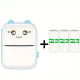 Mini Bluetooth Thermal Printer - Portable USB Pocket Printer for Photos, Notes, and Labels - Includes 3 Rolls of Paper Mini Bluetooth Thermal Printer - Portable USB Pocket Printer for Photos, Notes, and Labels - Includes 3 Rolls of Paper