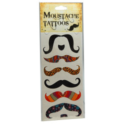 Temporary Moustache Tattoos