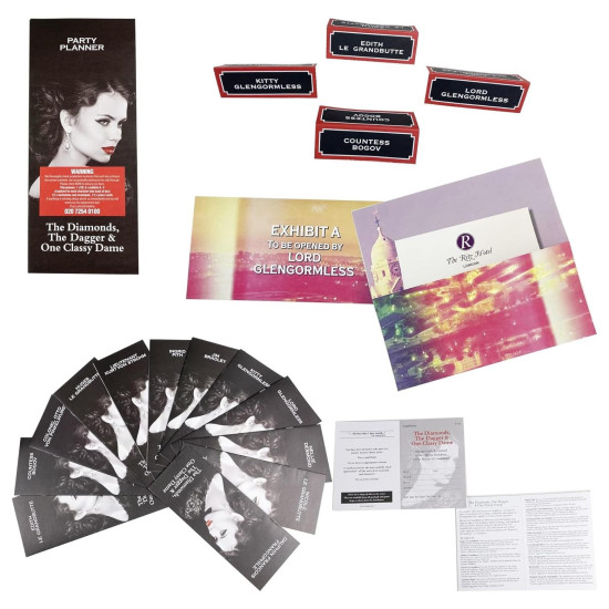 Murder Mystery Party Game - The Diamonds, The Dagger and One Classy Dame