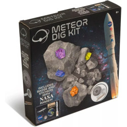 NASA Meteor Dig Kit for Kids - STEM Gemstone Excavation Science Activity Gift NASA Meteor Dig Kit for Kids - STEM Gemstone Excavation Science Activity Gift