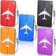 5-Pack Blue Aluminium Luggage Tags | Durable Travel Bag Labels for Suitcases and Backpacks
