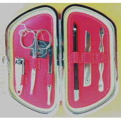 Premium Pink Manicure Set - High Quality Chrome Grooming Kit Premium Pink Manicure Set - High Quality Chrome Grooming Kit