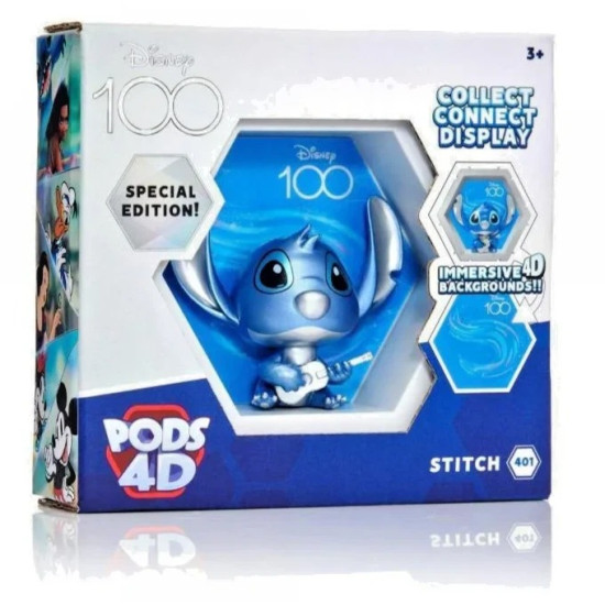 Wow! Pods 4D Disney Stitch Model 401 - Special Edition Disney 100 Collectible Figure Wow! Pods 4D Disney Stitch Model 401 - Special Edition Disney 100 Collectible Figure