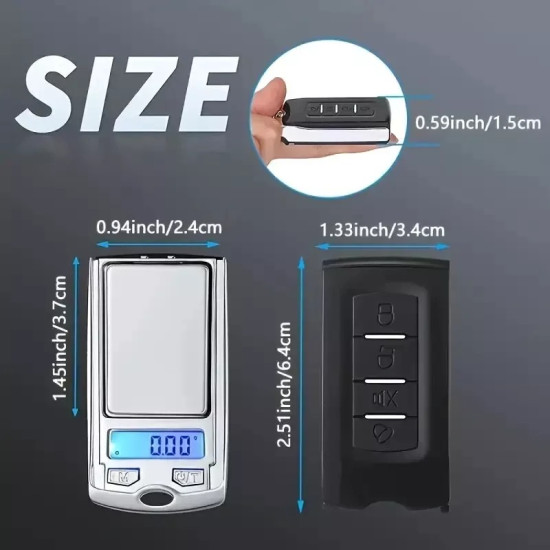 Portable Digital Pocket Scale 200g x 0.01g - Mini Precision Scale for Jewellery & Food Portable Digital Pocket Scale 200g x 0.01g - Mini Precision Scale for Jewellery & Food