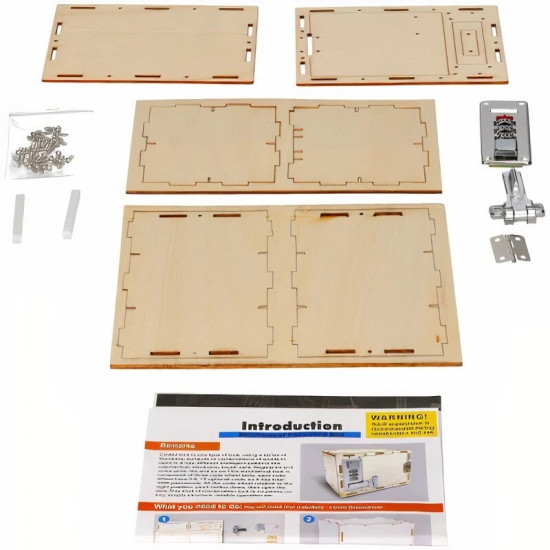 Build Your Own Safe Kit - STEM Science Learning Toy for Kids Aged 8+ | Wooden Lockbox Project Build Your Own Safe Kit - STEM Science Learning Toy for Kids Aged 8+ | Wooden Lockbox Project