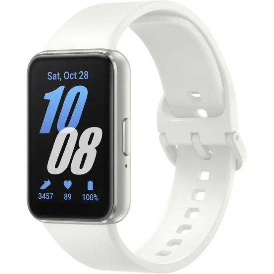 Samsung Galaxy Fit 3 Smart Watch (2024)  - White & Silver