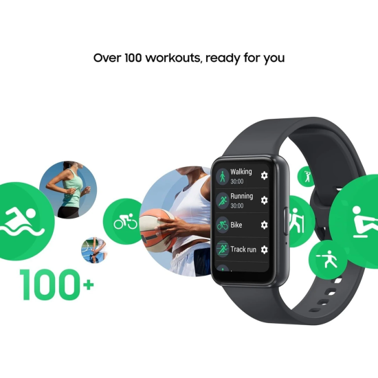 Samsung Galaxy Fit 3 Smart Watch (2024)  - White & Silver