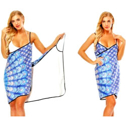 Sand-Free Beach Towel Wrap - Paisley Mandala 