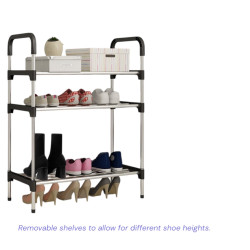 Large 6-Tier Shoe Rack Stand for 24 Pairs of Shoes