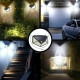 LED Solar Lights | Sensor Wall Lights -| Outdoor IP65 Waterproof Security Light 100 LEDs (4 Pack)