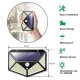 LED Solar Lights | Sensor Wall Lights -| Outdoor IP65 Waterproof Security Light 100 LEDs (4 Pack)