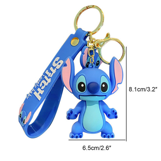 Adorable 3D Stitch Keyring 