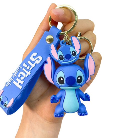 Adorable 3D Stitch Keyring 