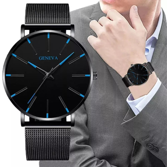 Minimalist Men's Ultra-Thin Black Watch - With Gift Box Minimalist Men's Ultra-Thin Black Watch - With Gift Box