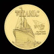 Titanic Golden Commemorative Coin - Collectors Nautical Coin with Ship Design Titanic Golden Commemorative Coin - Collectors Nautical Coin with Ship Design