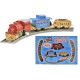 Boys Junior Wind-Up Train Set TY6666 - Blue & Yellow Engine with Track Play Game, Perfect Gift for Boys Boys Junior Wind-Up Train Set TY6666 - Blue & Yellow Engine with Track Play Game, Perfect Gift for Boys