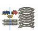 Boys Junior Wind-Up Train Set TY6666 - Blue & Yellow Engine with Track Play Game, Perfect Gift for Boys Boys Junior Wind-Up Train Set TY6666 - Blue & Yellow Engine with Track Play Game, Perfect Gift for Boys