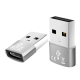 2 x USB-C to USB Adapters - Silver