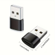 2 x USB-C to USB Adapters - Black 